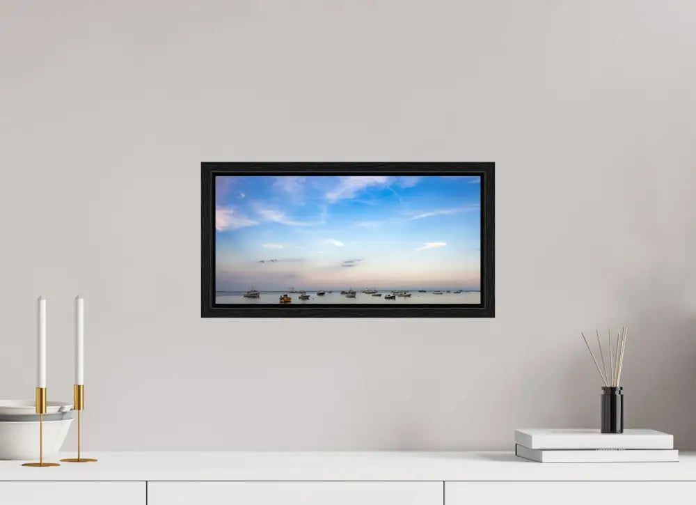 Anchored 16.6 x 8″ / Floater Frame WhiteWall App Product